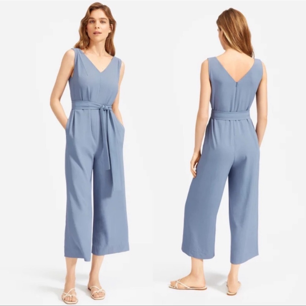 NWT Everlane GoWeave jumpsuit in Light Blue